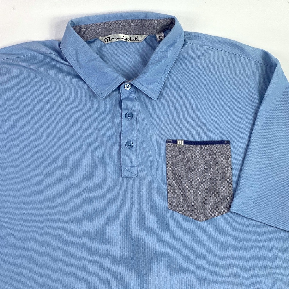 Travis Matthew Short Sleeve Pocket Golf Polo Shirt Mens Size XXL
